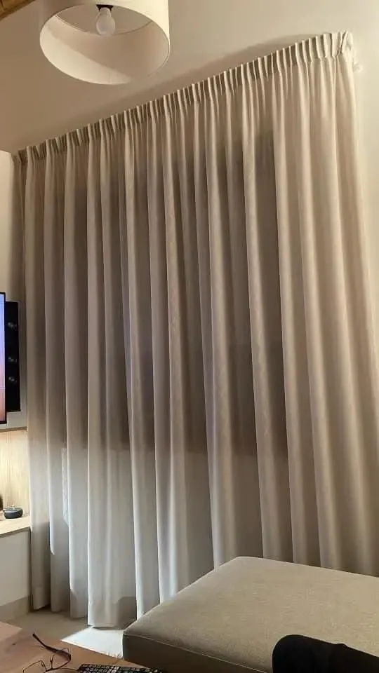 Modern living room curtains