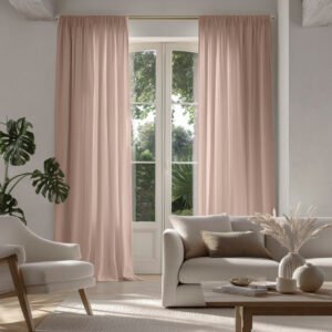 Vilgot Dusty Rose - Pink Linen curtains (1)
