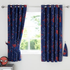 Marvel Spider-Man Thermal Blackout Eyelet Kids Curtains