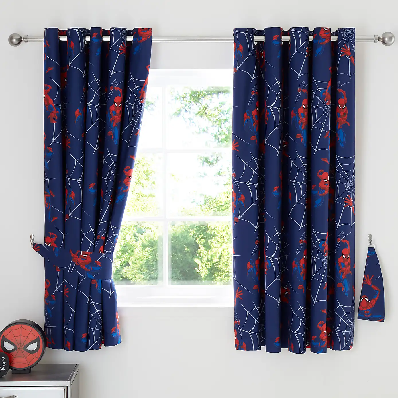 Marvel Spider-Man Thermal Blackout Eyelet Kids Curtains