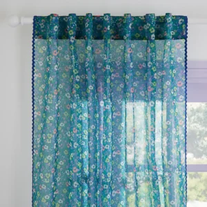 Sophie Robinson Petal Meadow Hidden Tab Top Voile Panel