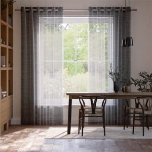 Aubade Sheer Slate Curtains