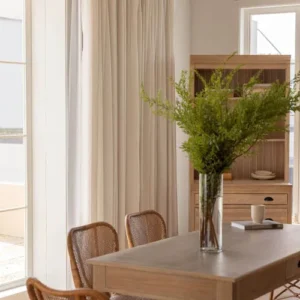 Custom White Pitch Blackout Curtains