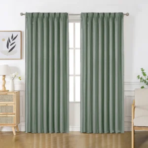 Custom Flaxaline Linen Semi-Blackout Curtain