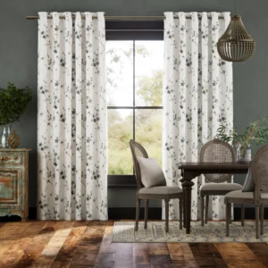 Floral Fuji Blossom Silk Curtains