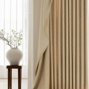 Living Room Gold Curtains