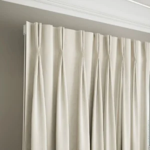 Light Brown Blackout Pleat Curtains