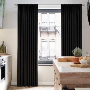 Norleigh Noir Black Curtains
