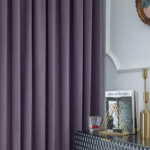 Matte Plum Opulence Velvet Curtains