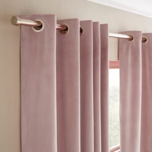 Recycled Velour Eyelet Curtain