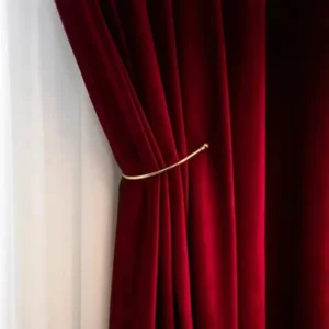 Majestic Red Royal Plush Velvet Curtains
