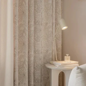 Viola French Style Chenille Patchwork Blackout Custom Curtain