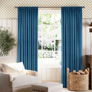 Ashbourne (Blackout), Caspian Blue - Made to Measure Curtains (1)