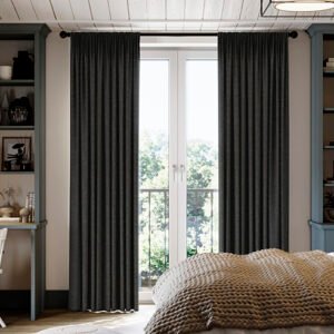 Hampshire (Blackout) Pencil Pleat Curtain Anthracite
