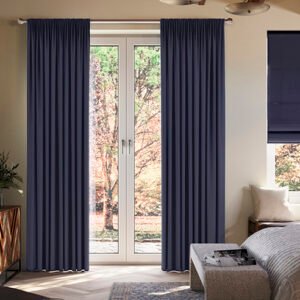 Medina Navy Blue Made to Measure Curtains
